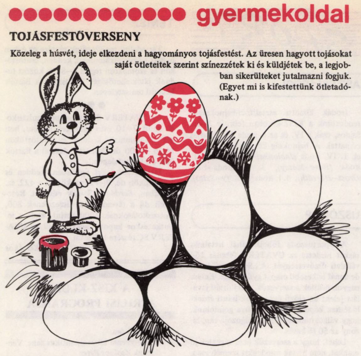 Tojásfestőverseny. UVATERV Híradó, 4. évf. 4. sz. (1980)