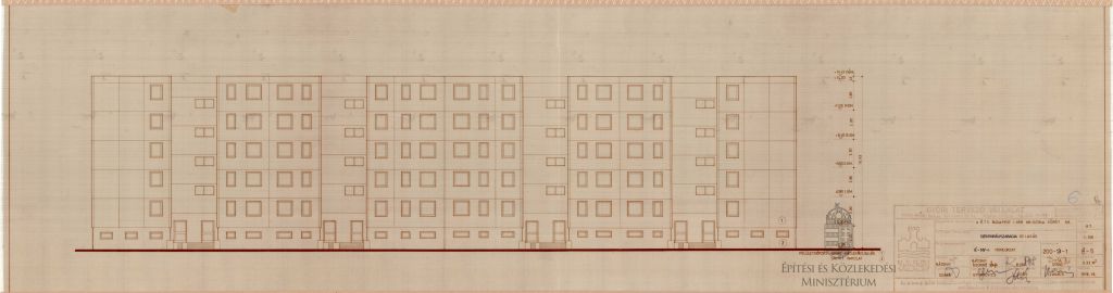 É-Ny homlokzat – Dokumentációs Központ/Tervtár/Győriterv gyűjtemény