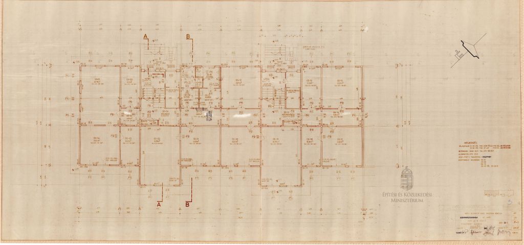 Fogadószinti alaprajz. – Dokumentációs Központ/Tervtár/Győriterv gyűjtemény