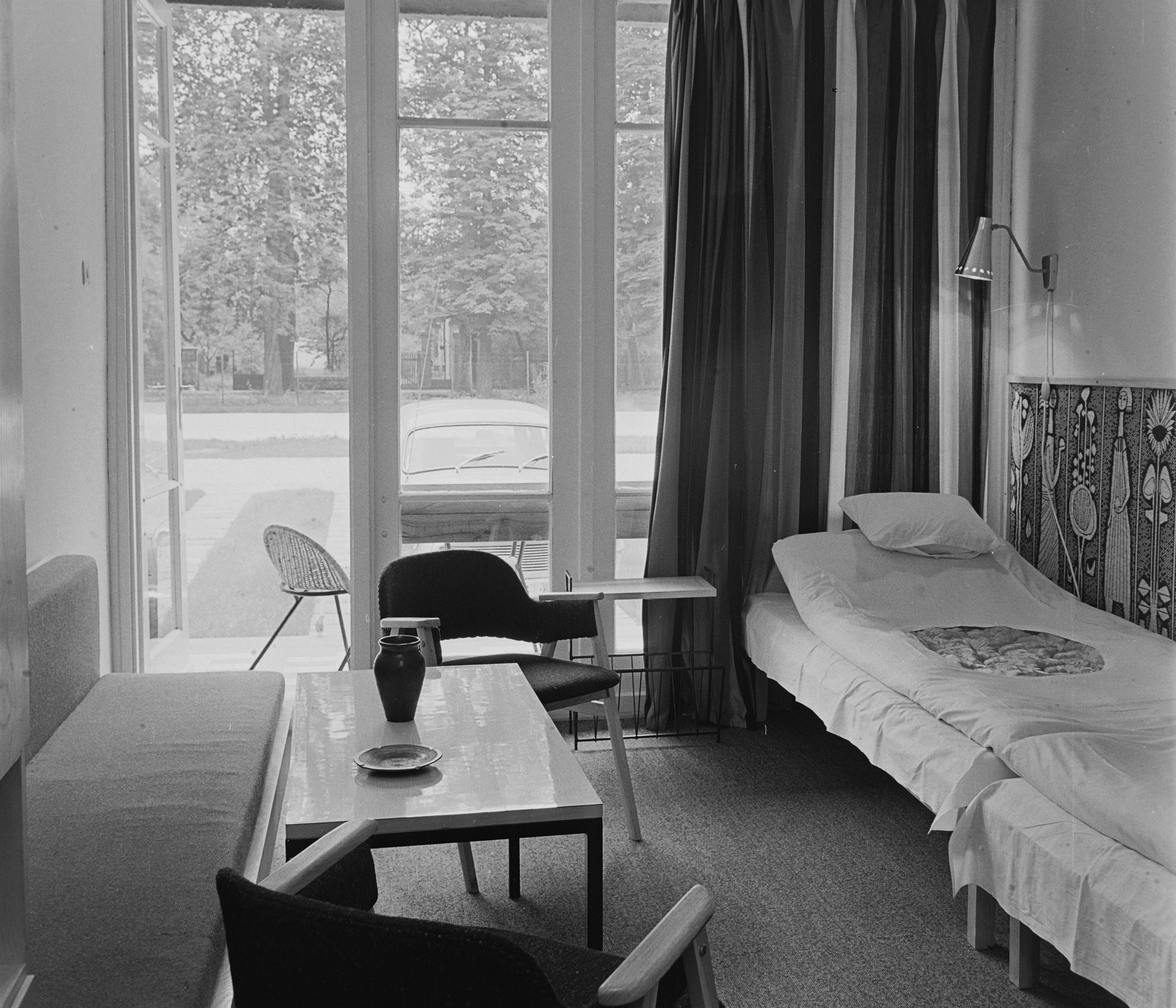 Szobabelső a Vénusz Motelben – Fortepan/Bauer Sándor